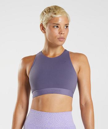 Gymshark 315 Performance High Neck Sport Bh Dam Lila Lila | SE 2994QMA
